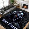 Crystal Velvet Rug Custom Name Text, Soft Non Slip Floor Mat Home DecorScream Ghostface
