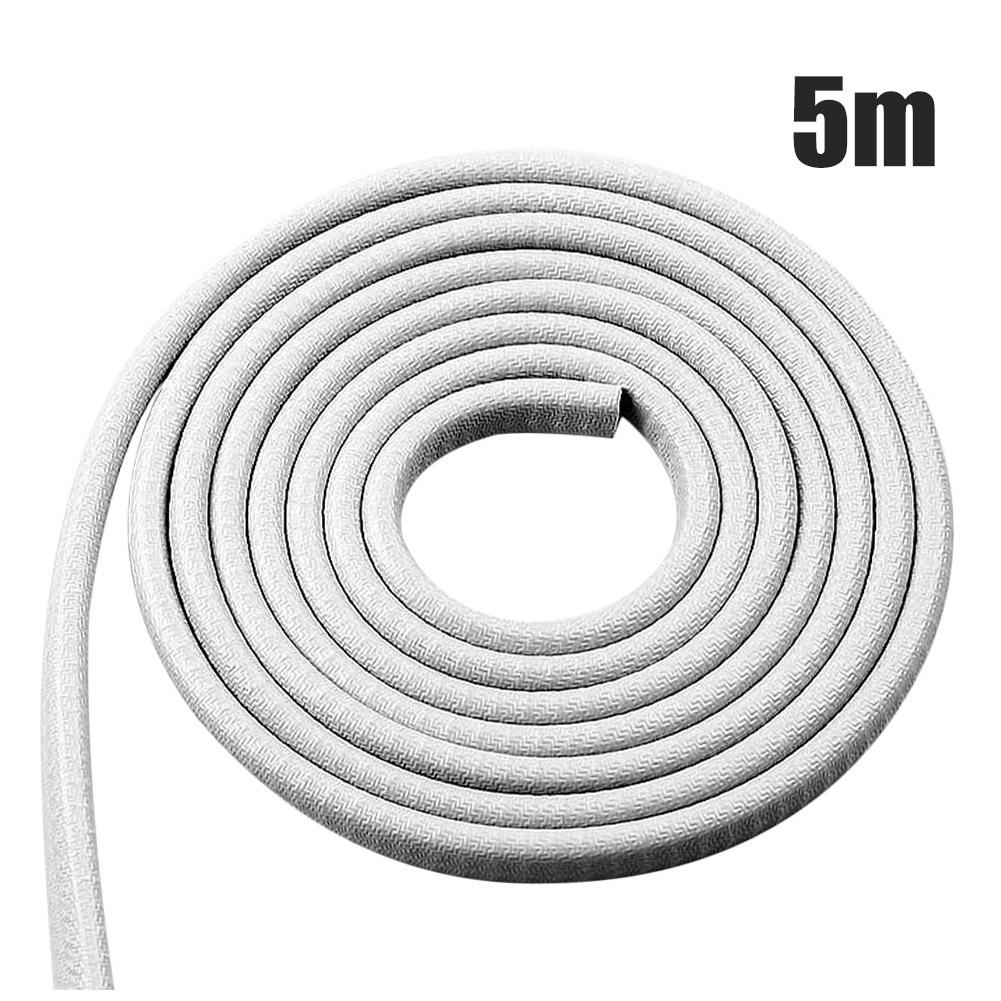 

5 м/10 м противоударная полоса для двери автомобиля со стальным диском, накладка на бампер, защитная полоса от царапин, уплотнительная защита, Стайлинг автомобиля Gray 5m