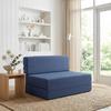 Folding Sofa Bed Blue 70 x 72 x 60 cm Fabric