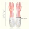 1 Pair Floral Gloves Durable Cleaning Gloves Multi-Purpose Household Gloves for Kitchen, Bathroom, Living Room & Bedroom