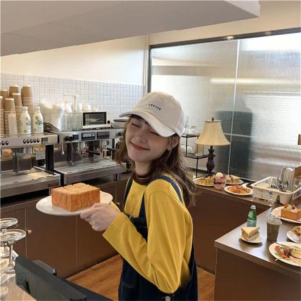 Letter Embroidered Hip Hop Hats Cotton Peaked Cap Fashion Sun Hat  Outdoor Sports