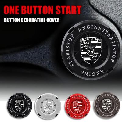 Car Engine Start Stop Switch Button Cover Decoration For Panamera Taycan 911 718 Macan Cayenne Boxster Cayman 918 Pajun