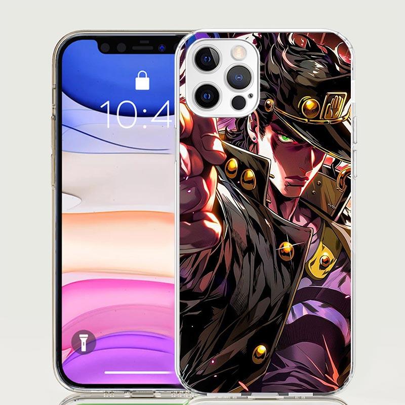 JoJo's Bizarre Adventure Kujo Jotaro Phone Case for Apple iPhone 17 Air 16 15 Plus 14 + 13 Mini 12 11 Pro Max 7 8 SE 16Max Soft