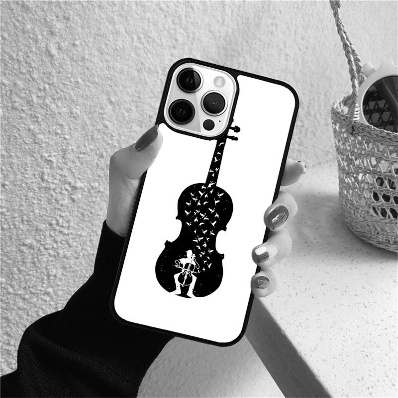 Violinist Musical Instrument Violin Phone Case for iPhone 17 Air 16 PRO MAX 15 14 PLUS 12 11 13 Cover Fundas Coque