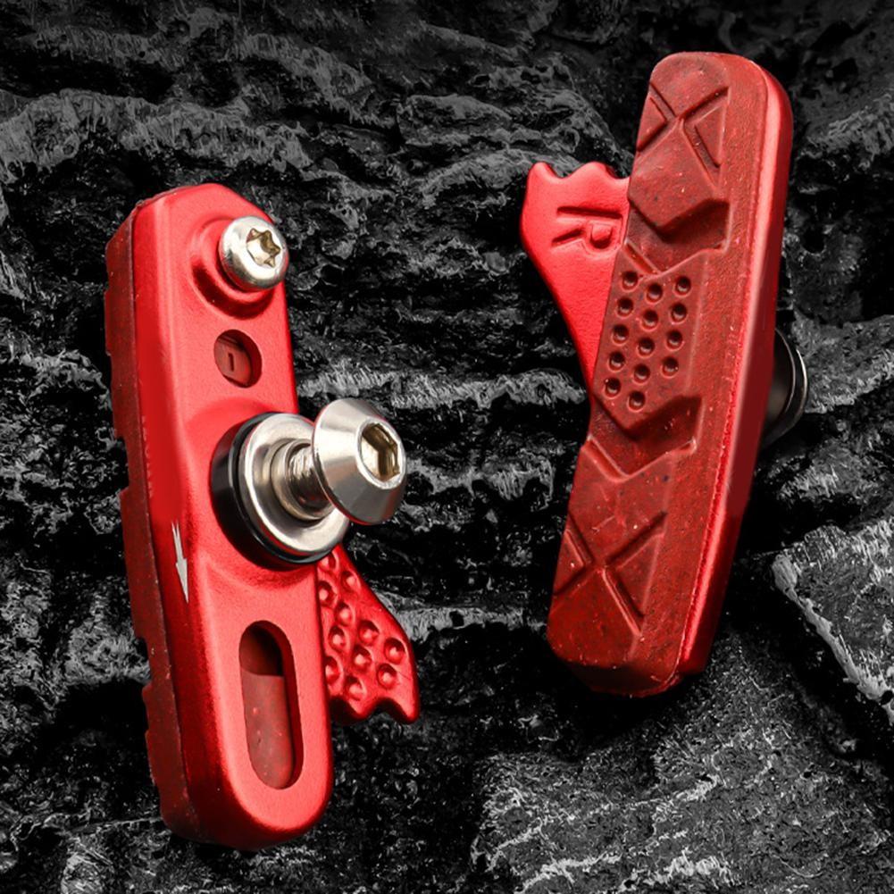 Carbon Fiber Rim Brake Block Suitable for Carbon and Aluminum Rims Long lasting красный