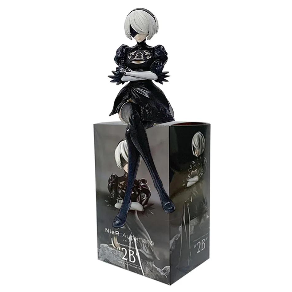 15Cm Anime Originální SEGA Nier:automata Ver1.1A 2B Yorha No. 2 Figurky typu B Premium Chokonose PVC Model Sběratelské hračky