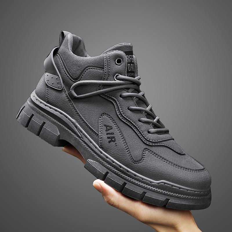 Security Boots Men Work and Safety Shoes Free Delivery Shoes Casual Sneakers Mens Ankle Boots Leather Brown Boot Booties Man