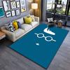 Minimalist Glasses Design Carpet Suitable As a Non-slip Mat for the Living Room or Bedroom Sofa