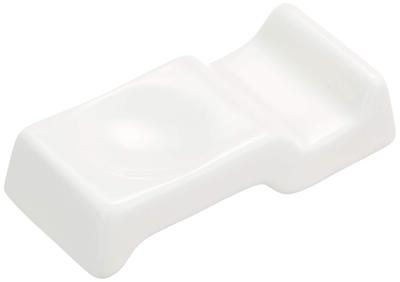 Nishida Glossy White Spoon and Chopstick Rest 150015 (Type 4)