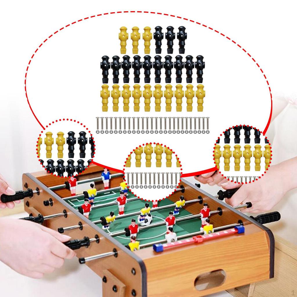 26 stycken bordsfotbollsfigurer för fotbollsspelsdelar