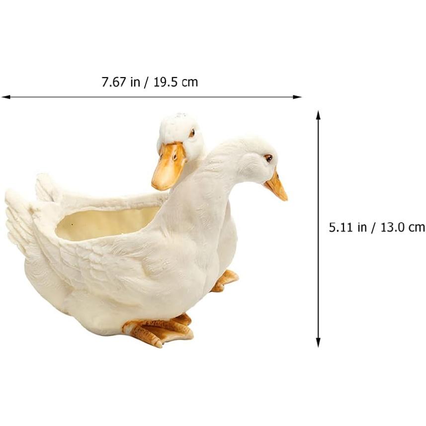 Resin Animal Succulent Plant Pots, 1pc Cartoon Animal Shaped Decorative Flower Pot Planter Garden Pots Practical Succulent Plant Container (with