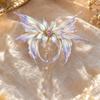 Fermacapelli Elettronico a Farfalla Ala di Farfalla Decorativa Ornamentale Traslucida per Capelli