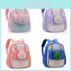 Dancing Girl Pattern Print Cartoon Backpack For School With Nylon Material And Curved Shoulder Straps For Toddlers And Preschoolers