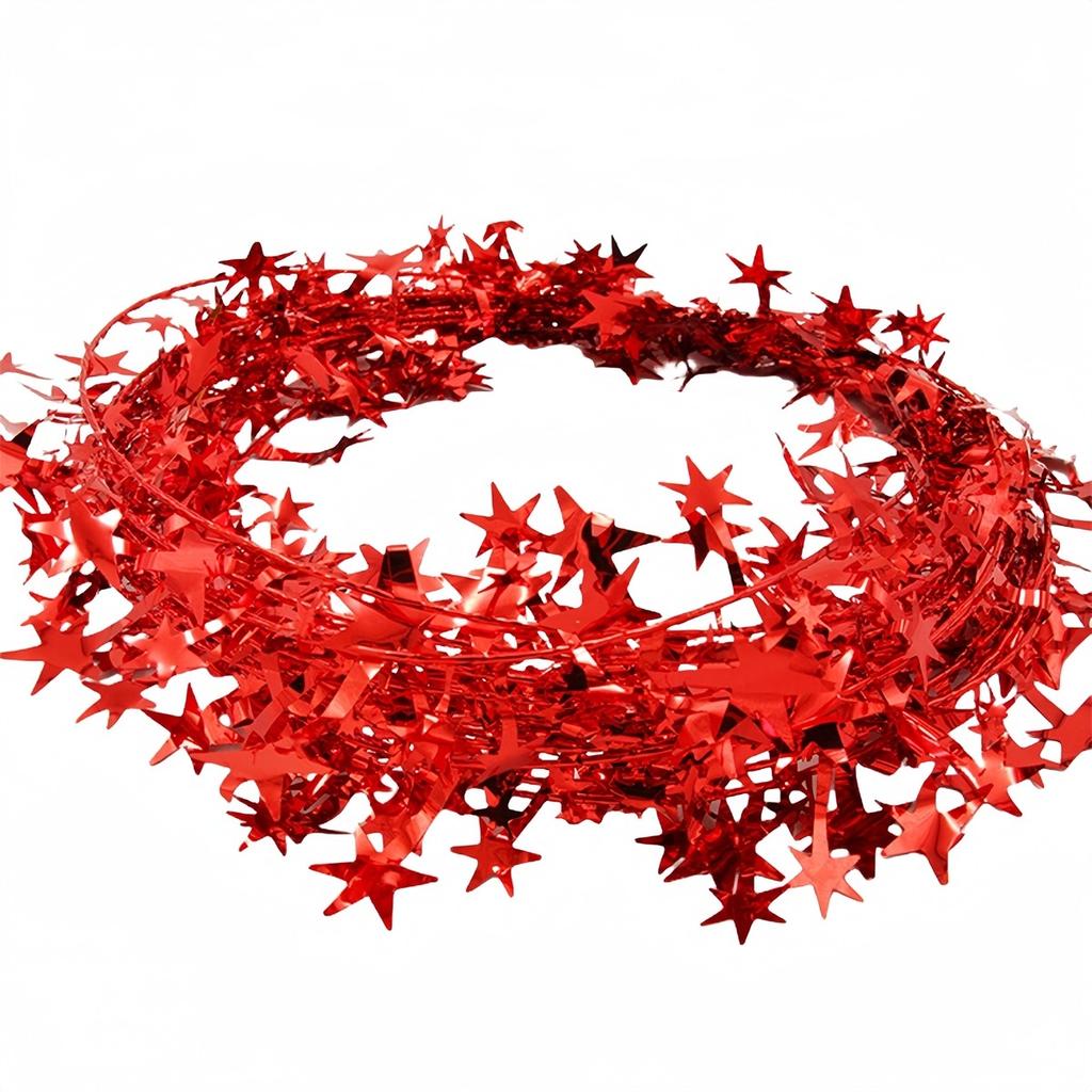 Weihnachtsbaumschmuck Partydekorationen Lametta Draht Sterne