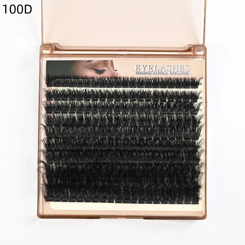 Flauschige Dicke Wimpernbüschel DIY Wimpernverlängerung Mix 8-25mm Wimpernbüschel 50D-100D Zarte Einzelne Wimpernverlängerungs-Büschel
