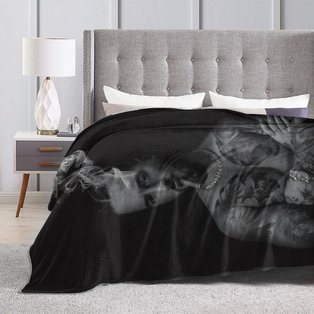 Maluma Rapper Flannel Blanket Autumn Super Warm Throw Blanket for Students Living Room Pattern Bedspread Sofa Bed Cover