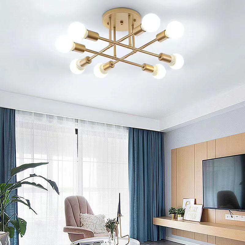 Nordic Modern Ceiling Light: Warm, Romantic, Creative Lighting for Small Bedrooms and Living Rooms.