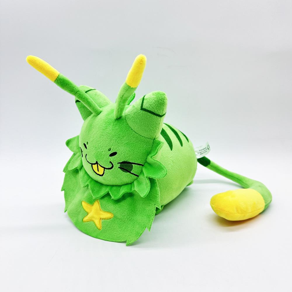 New Regretevator Gnarpy Plush Game Peripheral Green Kitten Plush Doll