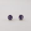 Iolite Gemstone 925 Sterling Silver Handcrafted Women Jewelry Tiny Minimalist Stud Earring 1" EE-181-11