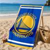 Asciugamano da Spiaggia con Logo Golden State Warriors, Asciugatura Rapida, Facile da Curare, Adatto sia per il Fitness che per le Vacanze al Mare, Essenziale Sportivo