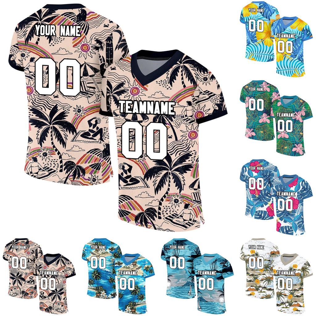 Custom Football Jerseys Personalized Printed Team Name & Number Sports Uniform For Men Women Youth