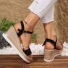 Módní dámské sandály Nové ležérní platformové boty na vysokém podpatku pro ženy Klínky Luxusní módní sandály Letní pohodlné Sexy sandály pro ženy