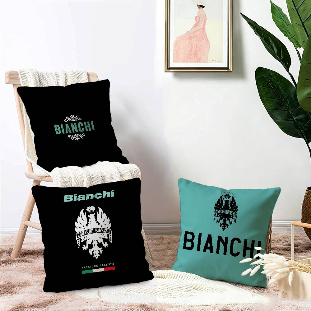 B-Bianchi-Bike Cushion Cover Inches Farmhouse Decor Home Throw Pillow Covers for Couch Decorations