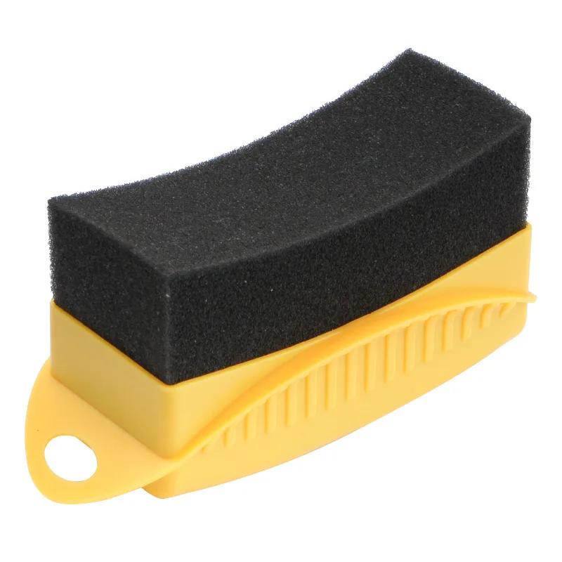 Car Wheel Polishing Waxing Sponge Brush ABS Car Tire Washing Cleaning Brushes Contour Detailing Dressing Applicator Pad