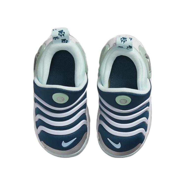 Nike Dynamo Go SE TD Valerian Blue Enamel Green Baby Sneakers Glacier-Blue Metallic-Silver DV0547-400