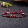 7A Natural Garnet Cinnabar Pi Xiu Women's Bracelet with Raw Ore Purple Gold Sand Elements