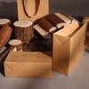 Premium High-Tensile Kraft Paper Bag with Logo Custom Print Ribbon Handle Boutique Bags