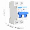 2P 400V AC 2P Circuit Breaker 25A/40A/50A/63A Leakage Circuit Breaker  Electrical Protection