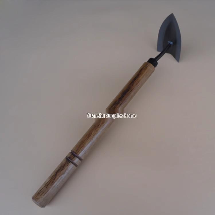 Triangular Steel Hoe for Gardening and Trenching - Ideal for Planting Flowers and Vegetables