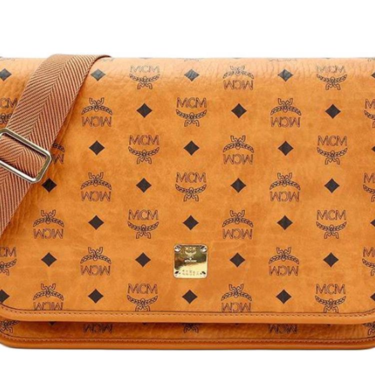 MCM Klassische Visetos Crossbody-Tasche Cognac MMMAAKC02CO001