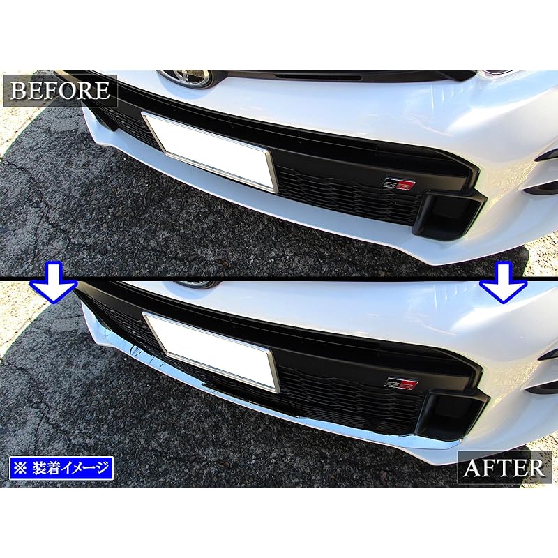 BRIGHTZ GR Yaris MXPA12 GXPA16 Early Period Super Mirror Stainless Steel Plated Front Bumper Lip Cover [ FRO-LIP-066 ] 12 16 10 GR Yaris