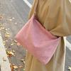 Vintage matte handbag underarm bag women's winter new casual shoulder tote bag suede messenger bag
