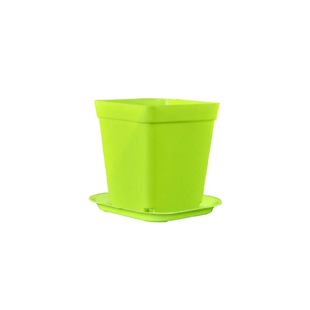 Candy Color Mini Basin Square Flower Pot Succulent Plant Trays DIY Transplant Flowerpot Planters Grow Pot Home Office Decor