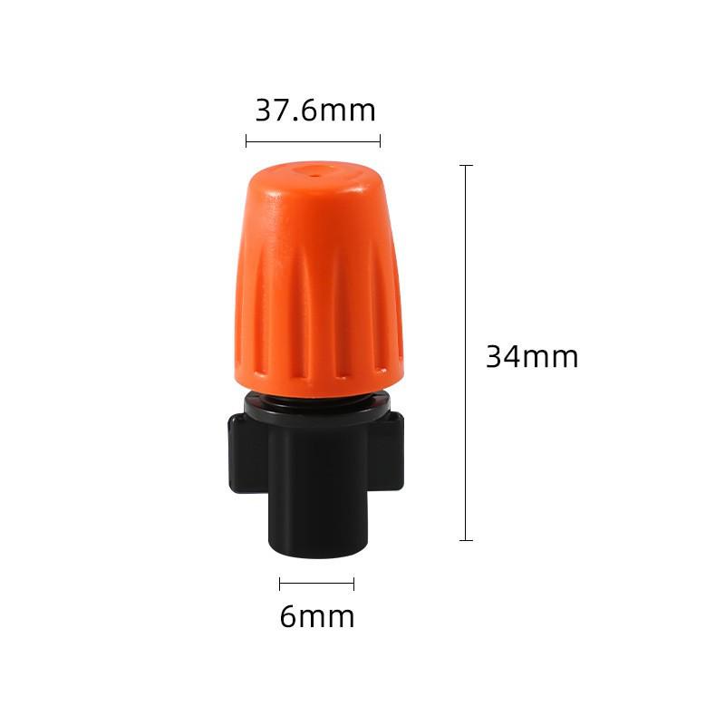 Eight-Hole Red Cap Drip Irrigation Sprinkler for Farms & Gardens