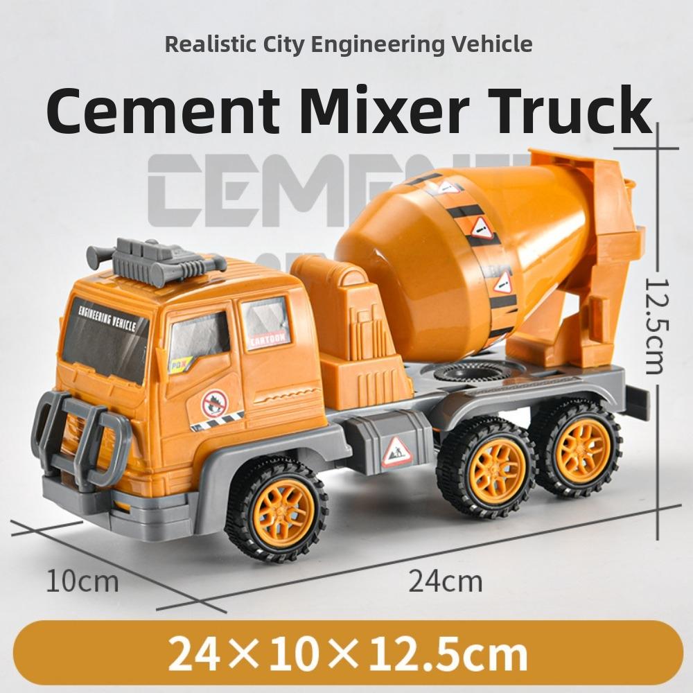 4 Styles Inertia Engineering Car Toy Plastic Excavator Model Tractor Toy  Children Gift