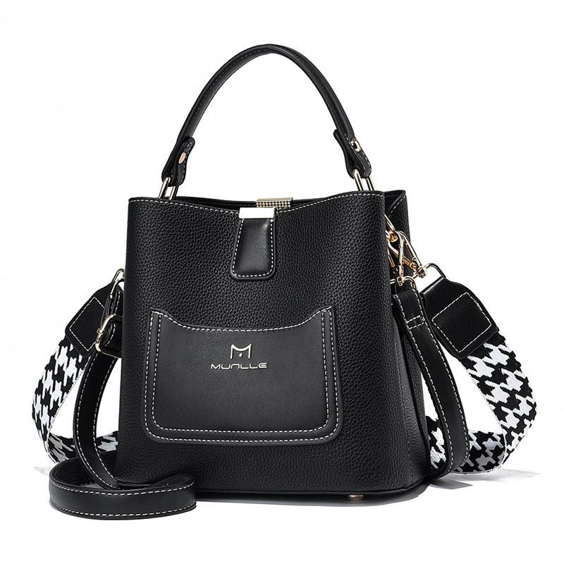 Stilvolle und elegante PU-Leder-Eimertasche für Damen mit schickem Design und vielseitigen Farben