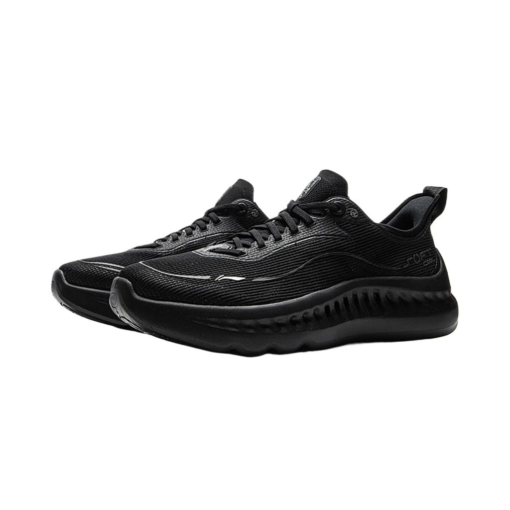 Li Ning Fabric TPU Sport Minimalist Retro Cool Trend Shock Absorption Wear-Resistant Breathable Low-Top Casual Shoes Women sneaker AGLW123-2