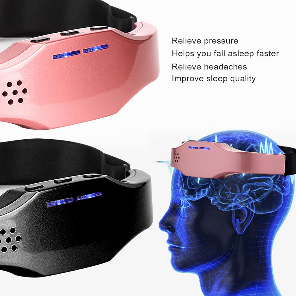 Wireless Intelligent Migraine Pressure Relief Sleep Insomnia Head Therapy Massage Device