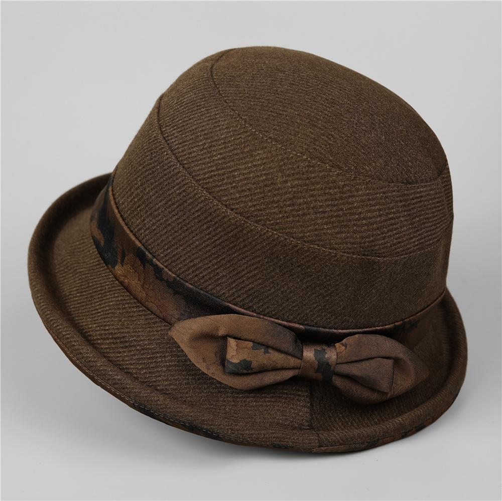 

Капелюх Жіночий Сезонний Товстий Згортається Басейн Капелюх Відро Капелюх Складаний Тепла Атмосфера Мамин Капелюх M（56-58cm） темно-коричневого кольору