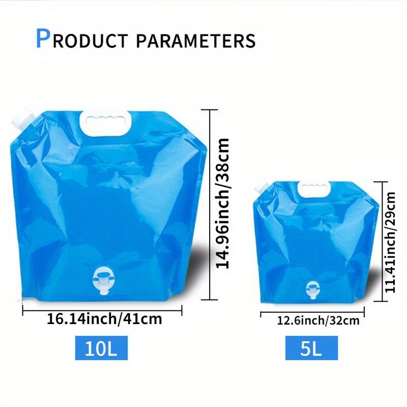 5/10L Vannpose for Camping Bærbar Sammenleggbar Bøtte Stor Vannbeholder Utendørs Reise med Kran Sammenleggbar Vannpose