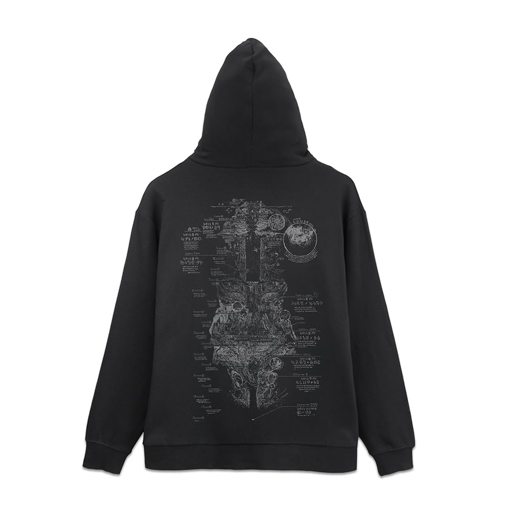 

COSPA Made in Golden Land of the Fiery Sun Abyss Map Zip Hoodie BLACK M Size [Official] Abyss Ver.2.0 чёрный