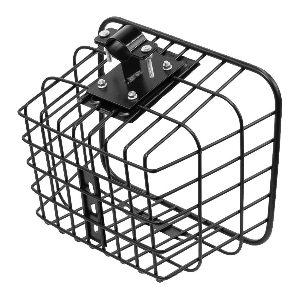 Universal Iron Tube Front Basket for Electric Scooters - Portable Storage Accessory