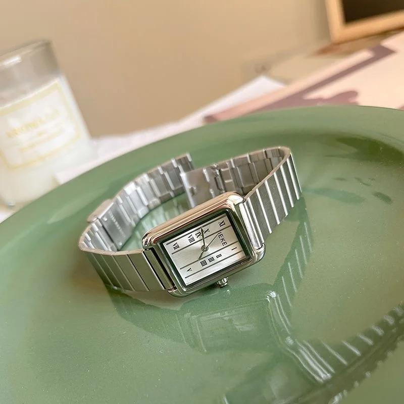 Women Quartz Watch Luxury Oval Tonneau Shaped Clock Vintage Roman Numerals Gold Sliver Steel Orologio Reloj Ladies Wristwatch
