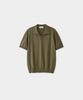 Jeilium Cotton Summer Essential Cable Polo Neck Khaki (Dry Touch)