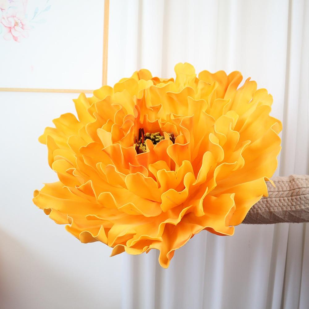 Foam PE Artificial Peony 40cm Fake Flowers New Simulation Peony Flower  Stage Background