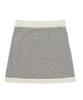 Clove [24Ss Clove] Fluffy Boucle Stripe Skirt (Ivory)